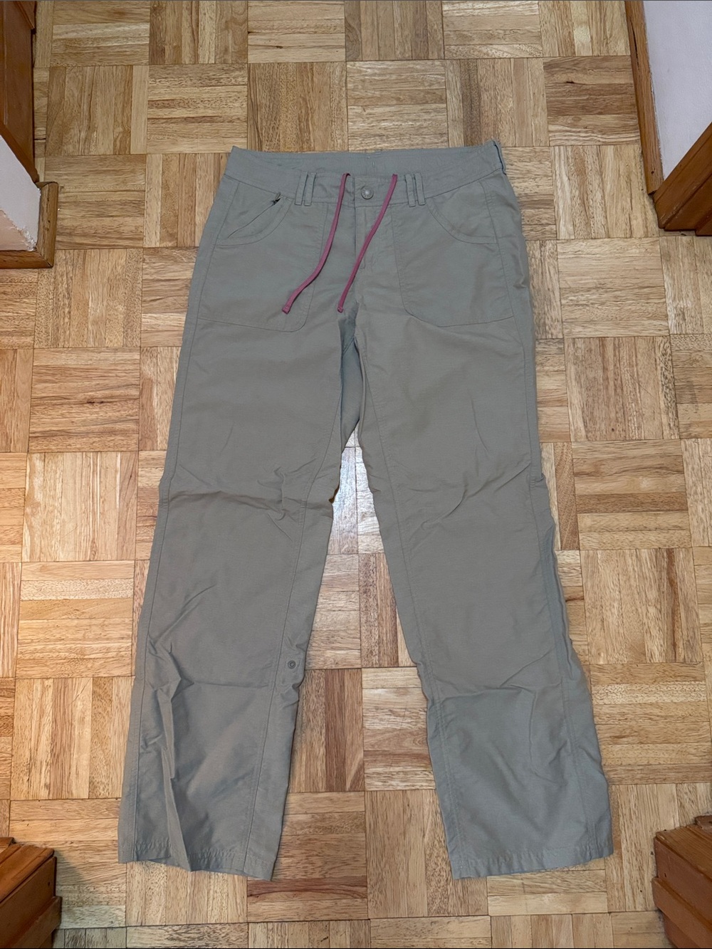 The North Face Hiking Pants with Pink Drawstring